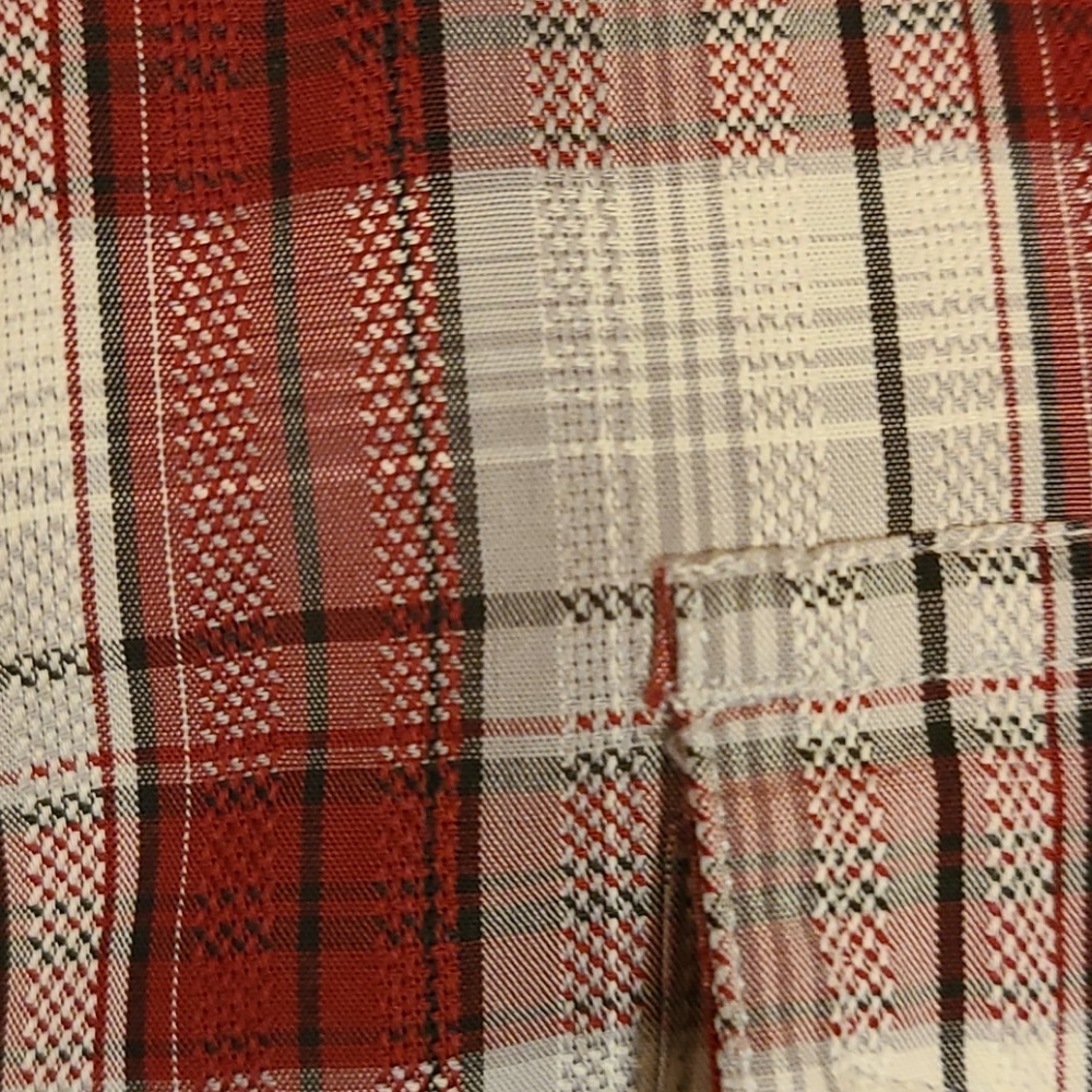 Apt. 9 Plade red&white button up shirt XXL - Picture 2 of 9